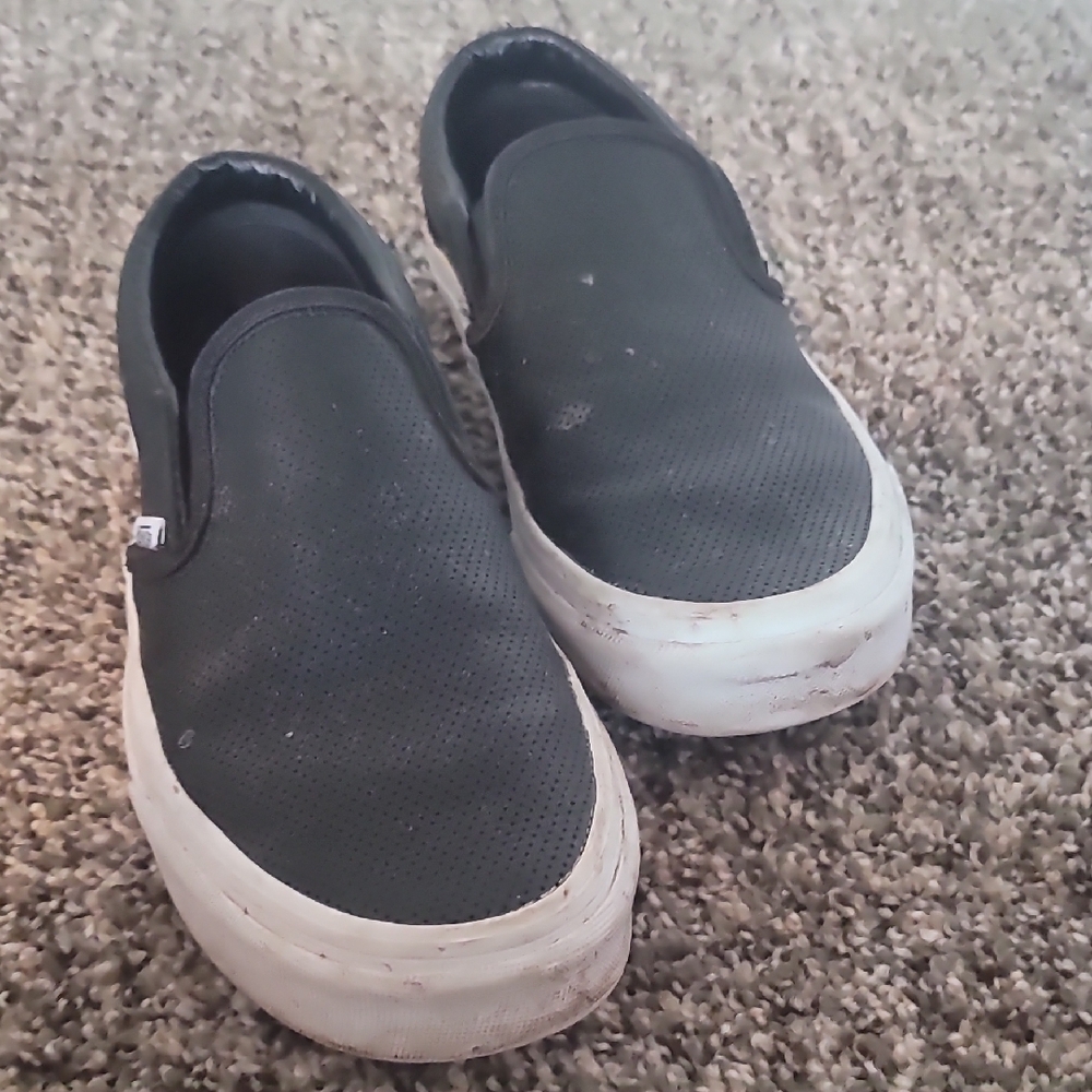 Vans Black Slip-On Shoes